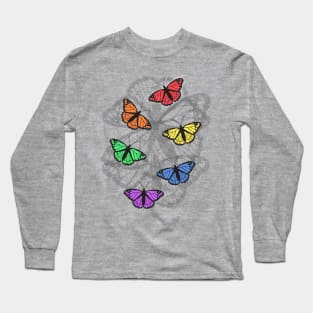 Rainbow butterflies Long Sleeve T-Shirt